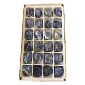 Sodalite Rough Stone Box - 24 Pcs